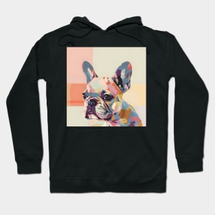 Retro French Bulldog: Pastel Pup Revival Hoodie